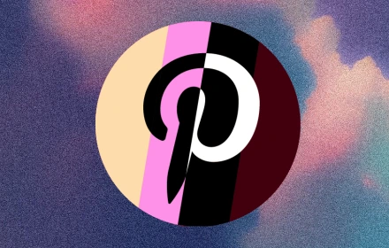 Pinterest light and dark theme icon